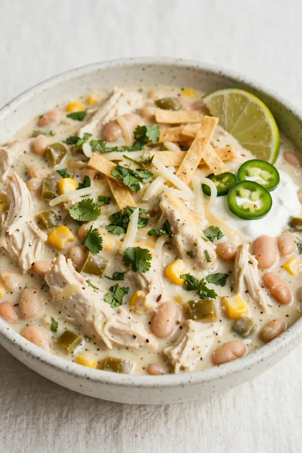 Slow Cooker White Chicken Chili