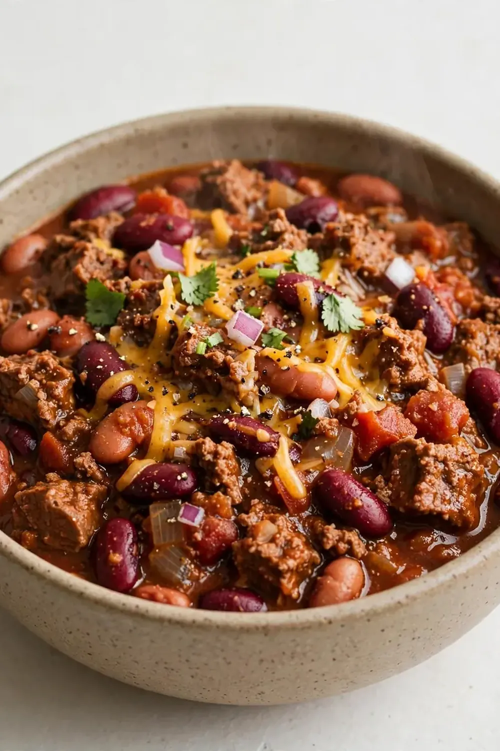 Crockpot Beef Chili with Beans