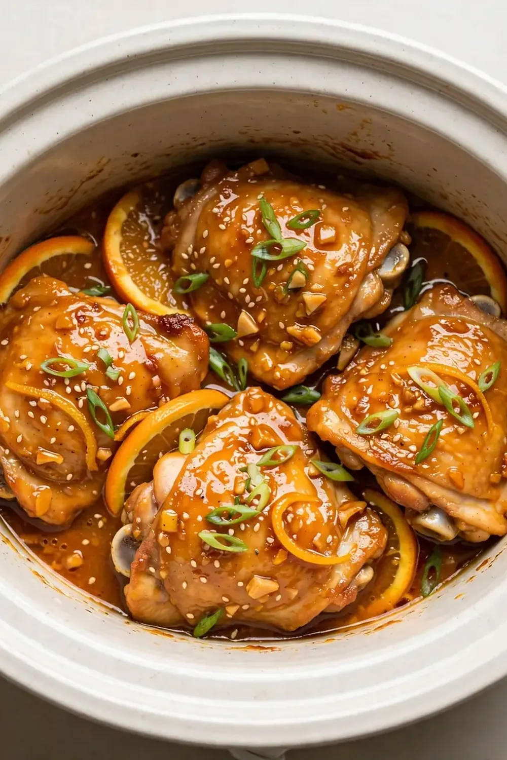 Crockpot Orange Chicken Thighs