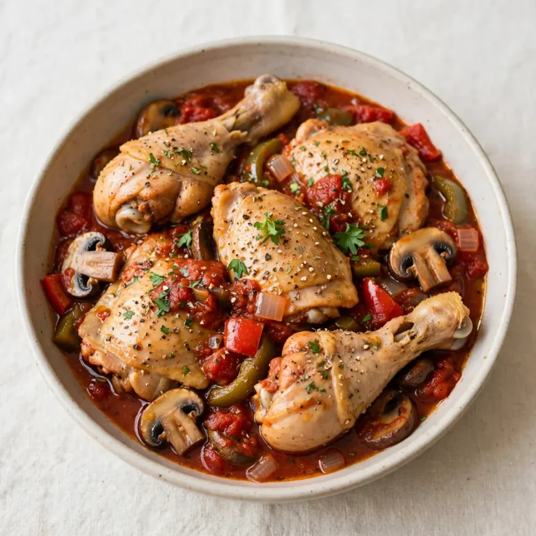 Quick Slow Cooker Chicken Cacciatore