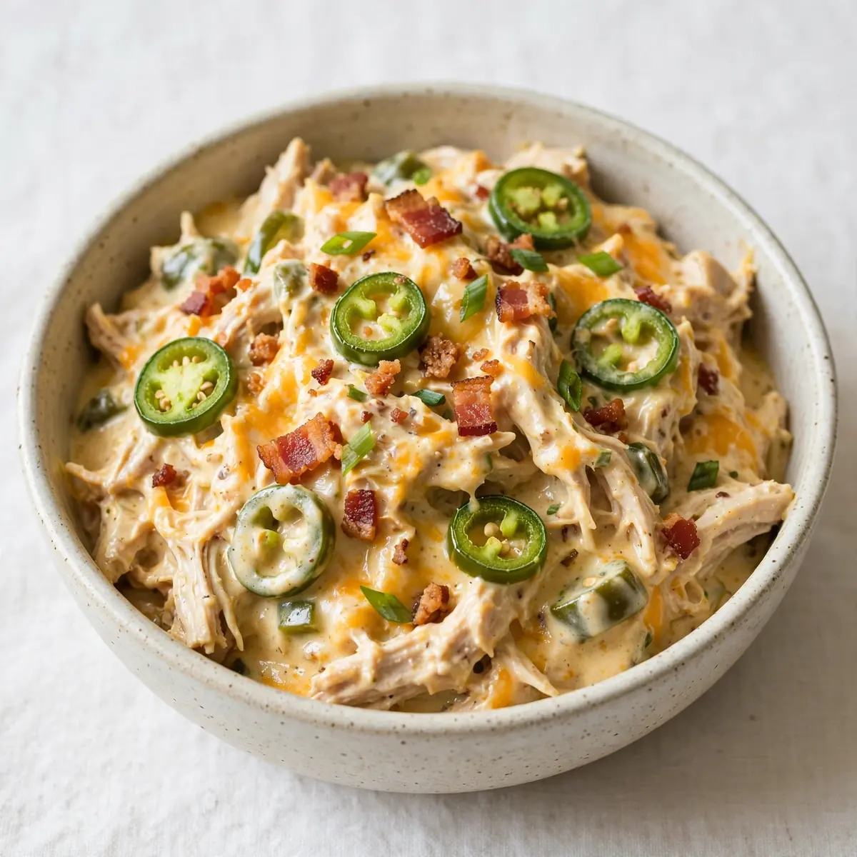 Quick Slow Cooker Creamy Jalapeño Popper Chicken