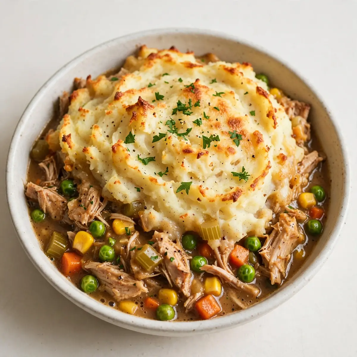 Quick Slow Cooker Turkey Shepherd’s Pie