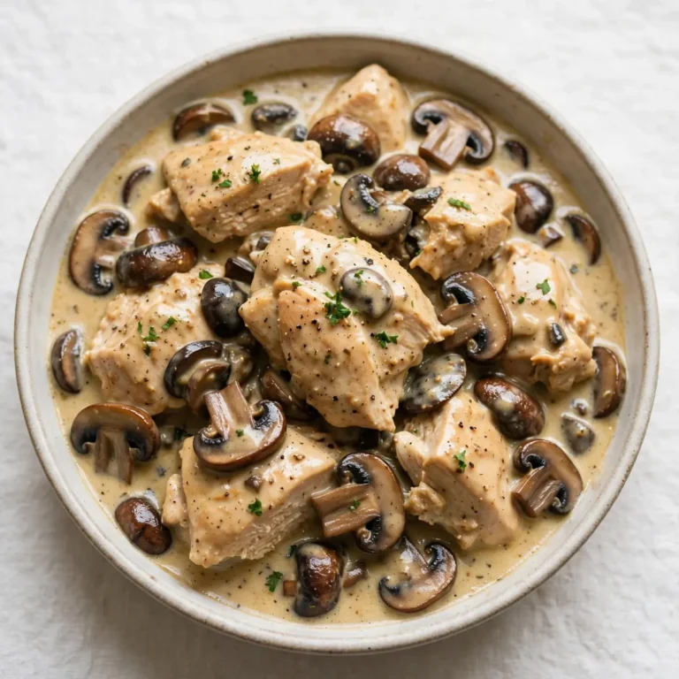 Quick Weeknight Crockpot Chicken Marsala