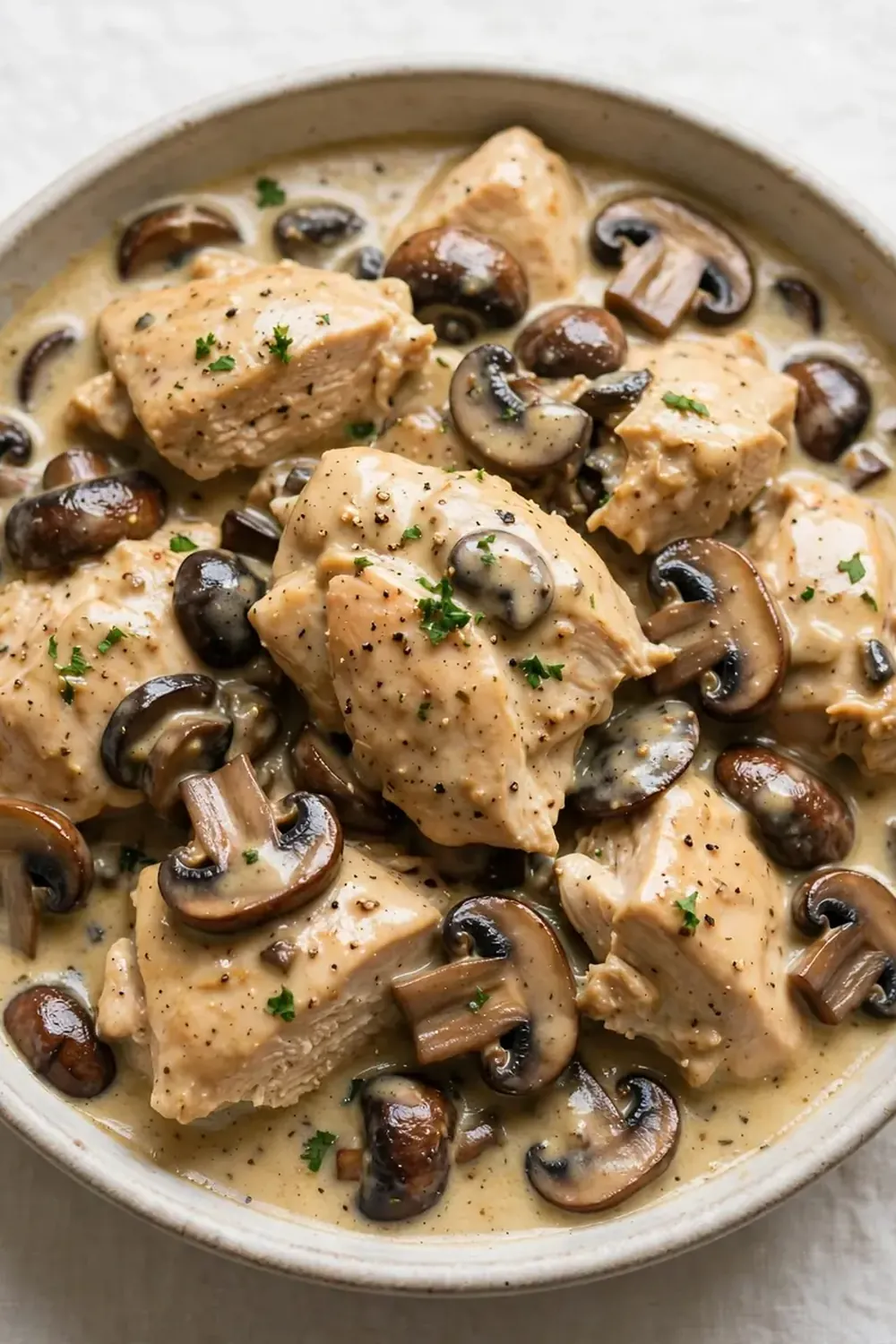 Crockpot Chicken Marsala (Non-Alcoholic White Grape/Broth Base)