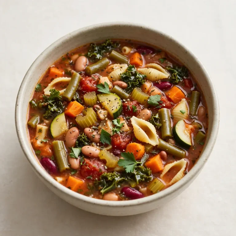 Quick Weeknight Crockpot Minestrone Soup