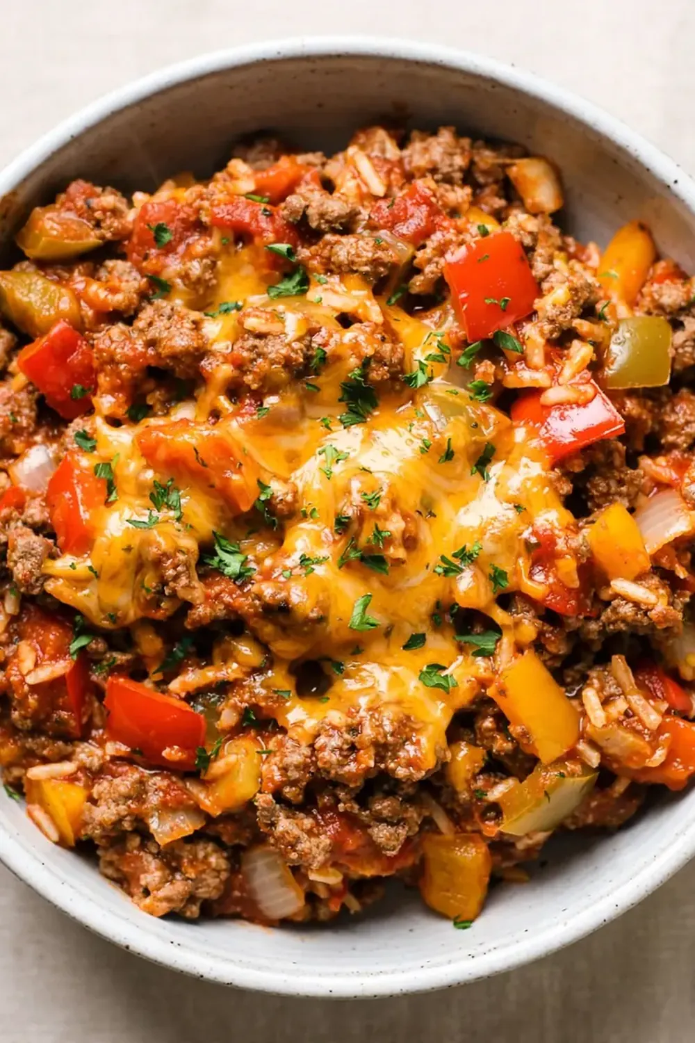 Crockpot Stuffed Pepper Casserole