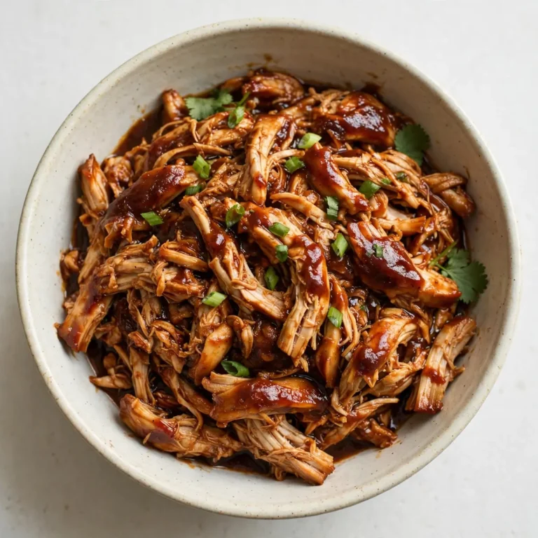 Quick Weeknight Slow Cooker BBQ Pulled Chicken