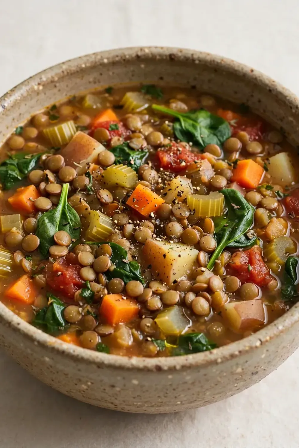 Slow Cooker Lentil and Vegetable Soup