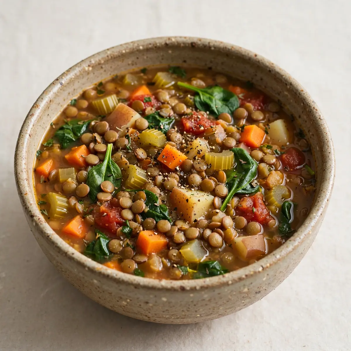 Quick Weeknight Slow Cooker Lentil and Vegetable Soup