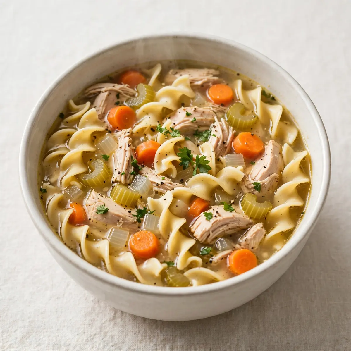 Set-and-Forget Crockpot Chicken Noodle Soup for Busy Weeknights