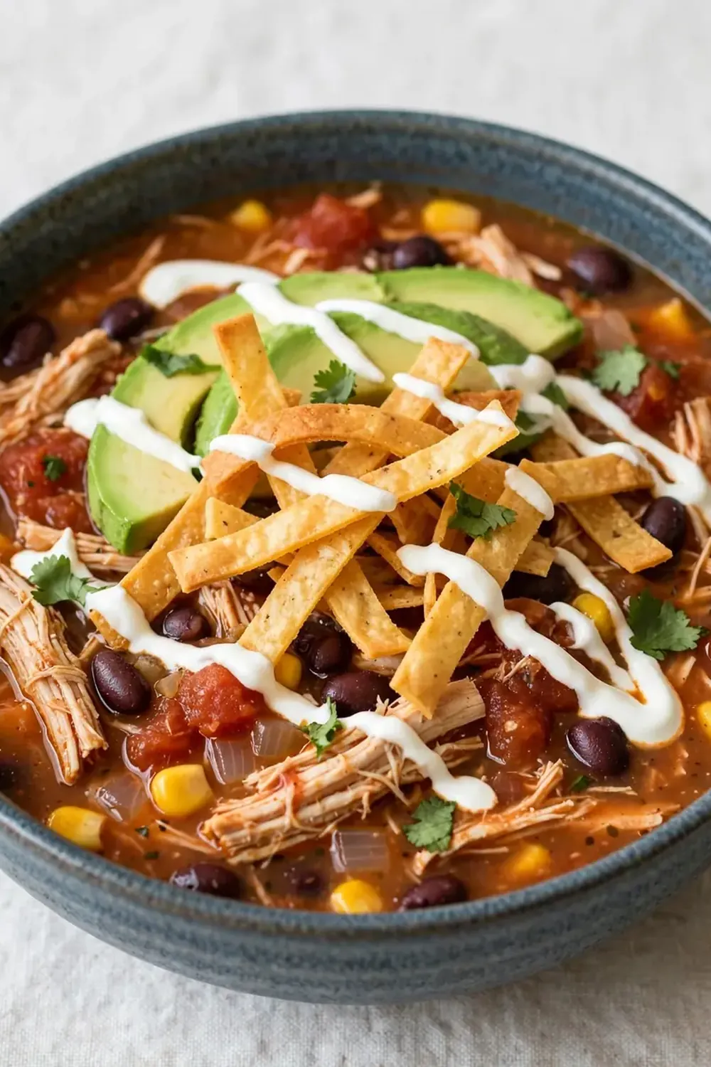 Slow Cooker Chicken Tortilla Soup