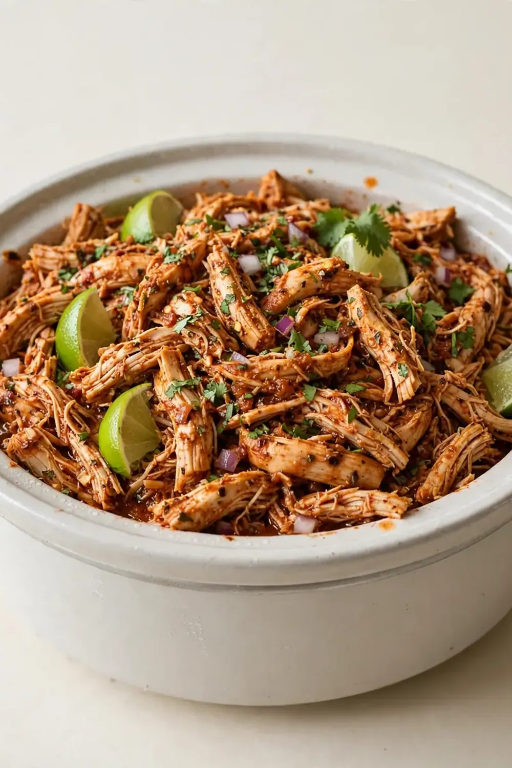 Crockpot Mexican Shredded Chicken for Tacos