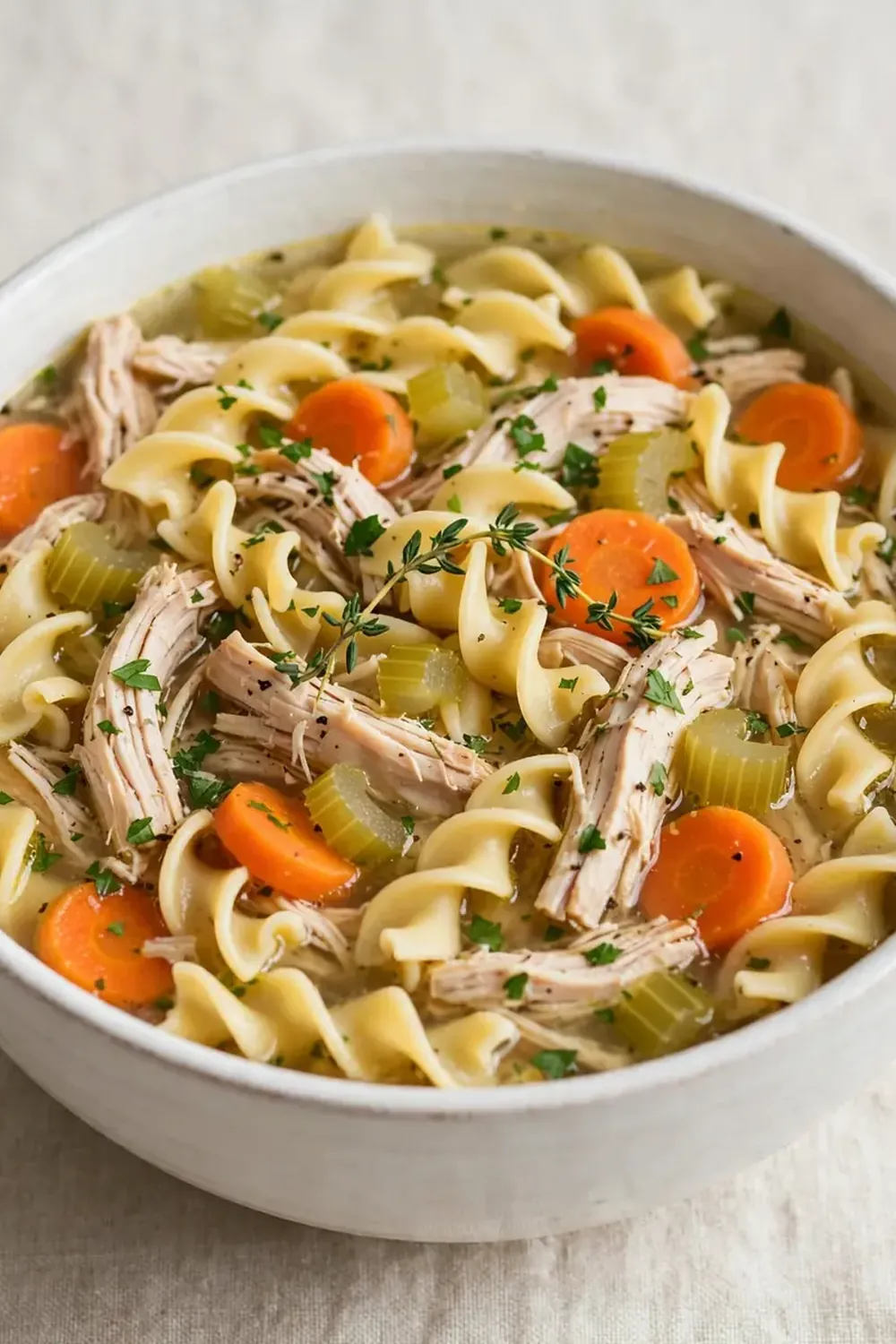 Dump-and-Go Crockpot Chicken Noodle Soup