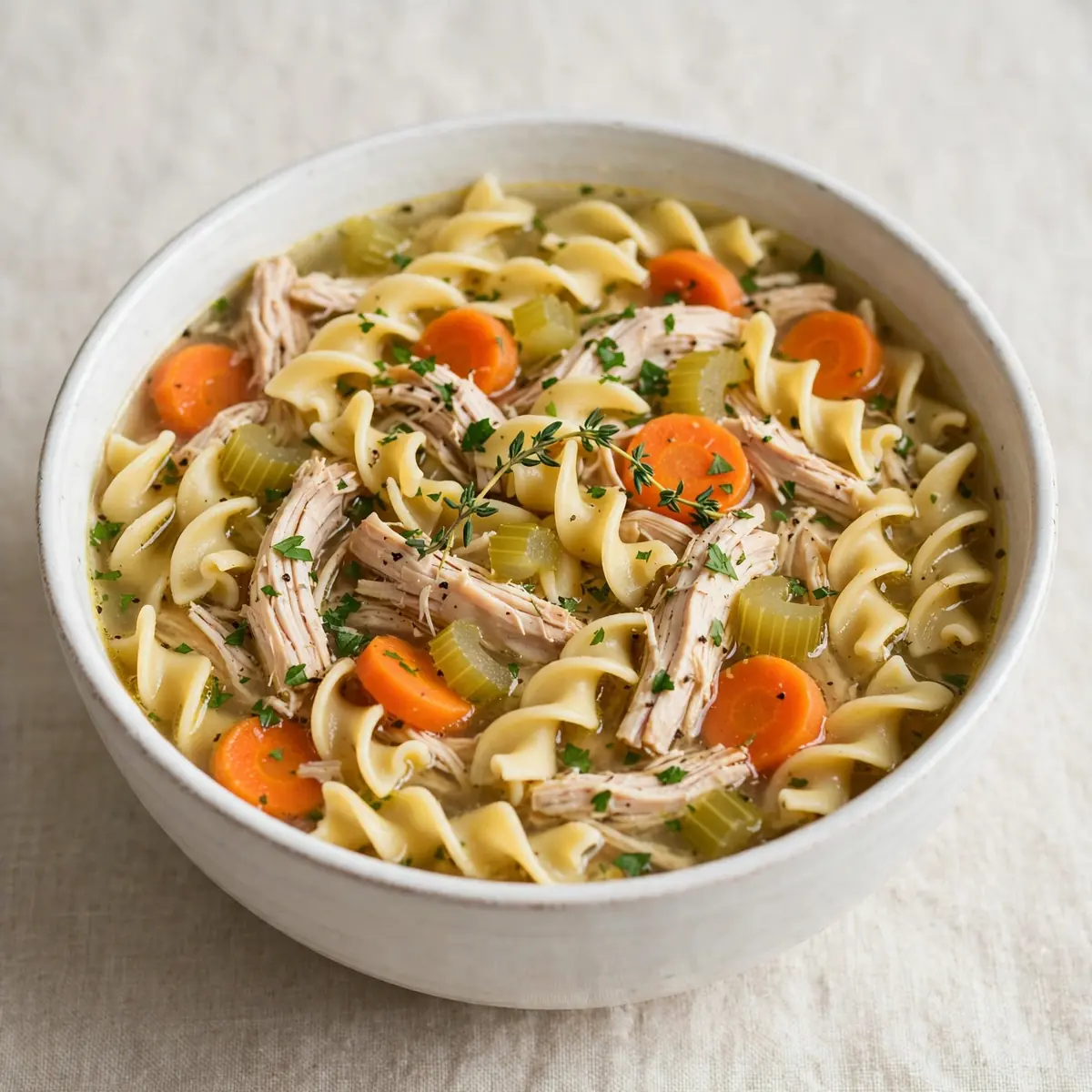 Set It and Forget It Dump-and-Go Crockpot Chicken Noodle Soup