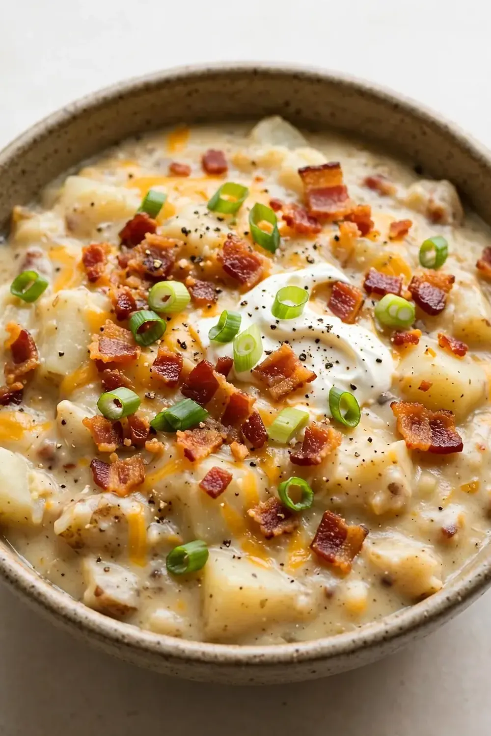 Slow Cooker Loaded Baked Potato Soup
